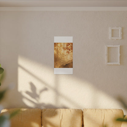 Shoji Screen Texture Canvas Art | Earthy Japandi Art
