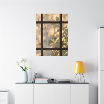 Golden Hour Shoji Screen Canvas Art - Japandi Mono No Aware