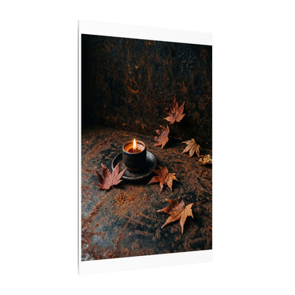 Autumn Rust Patina Shadow Zen Canvas Art | Sophisticated Decor