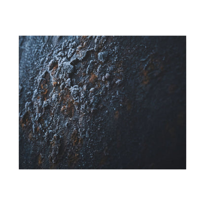 Rust Patina Canvas Art | Winter Dark Japandi Shadow Zen Art