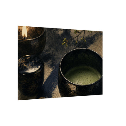 Ma Tea Ceremony Canvas Art - Zen Sumi E