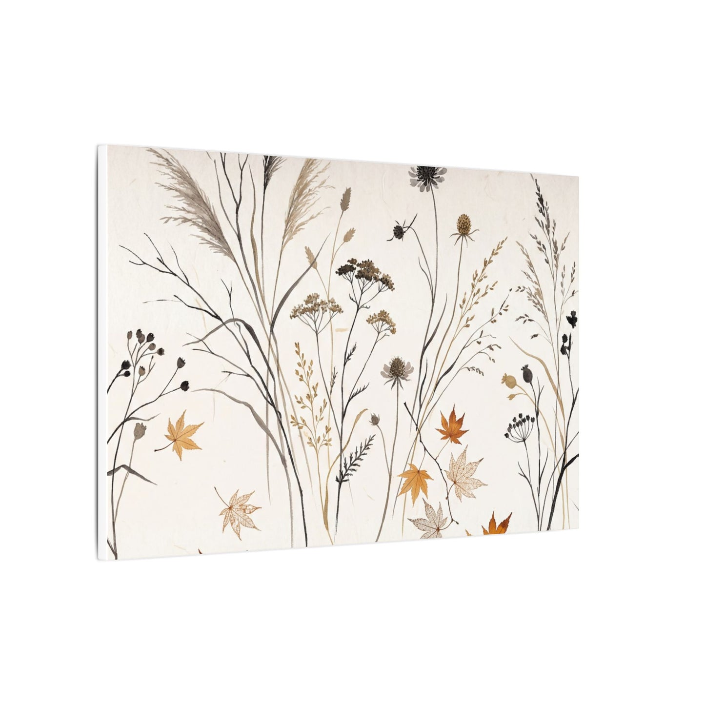 Dawn Dried Flowers Canvas Art - Japandi Kanso