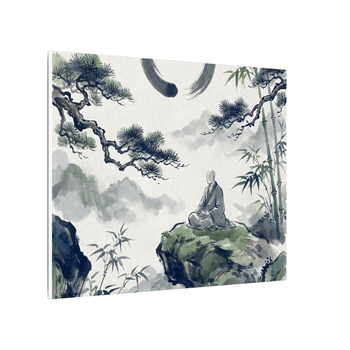 Zen Sumi-e Canvas Art