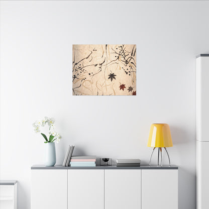 Golden Hour Shoji Screen Canvas Art - Japandi Fukinsei