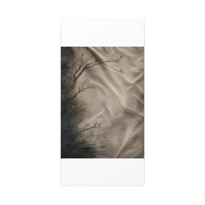 Silk Drape Canvas Art | Spring Japandi Japanese Pattern Art