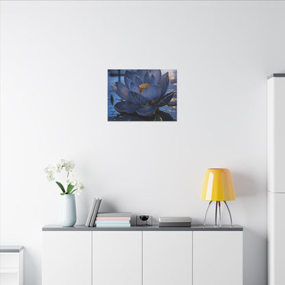 Kintsugi Lotus Flower in Dawn | Broken Beauty Canvas Art