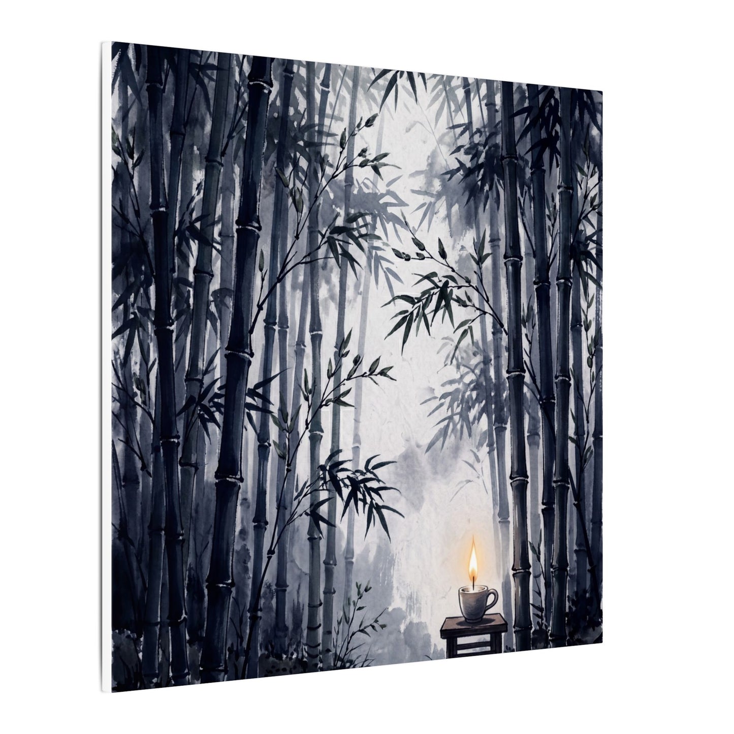 Tranquil Bamboo Grove Canvas Art - Sumi E Zen