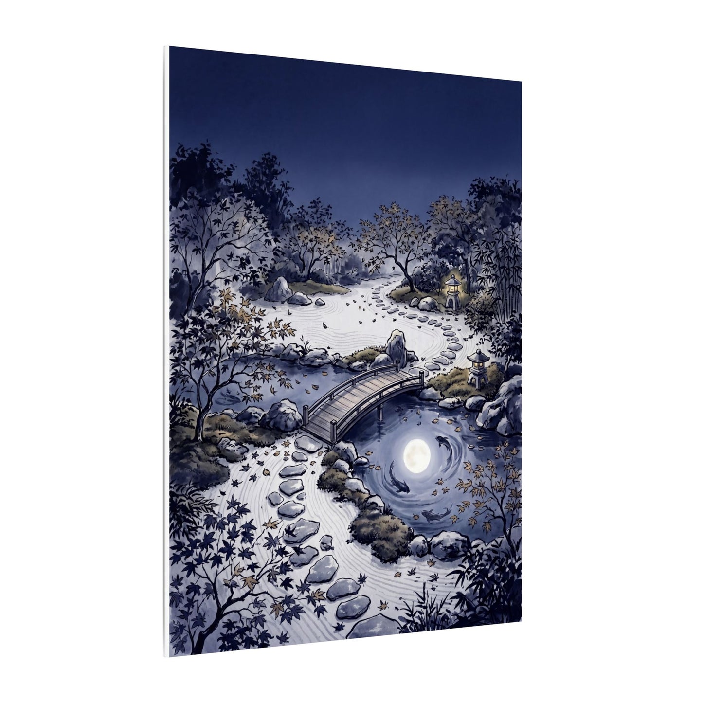 Torii Gate Enso Canvas Art | Contemplative Zen Art