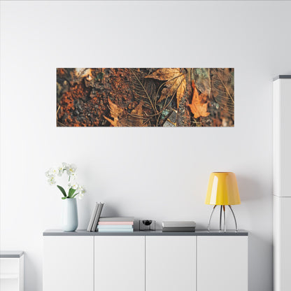Rust Patina Canvas Art | Autumn Japandi Texture Art