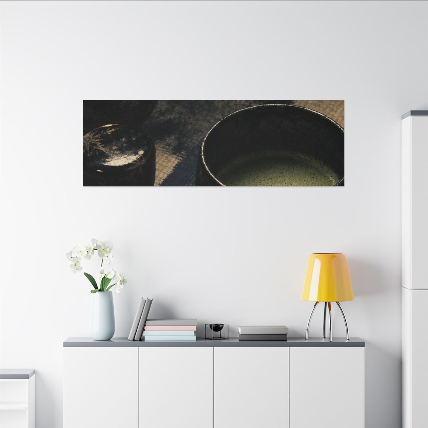Ma Tea Ceremony Canvas Art - Zen Sumi E