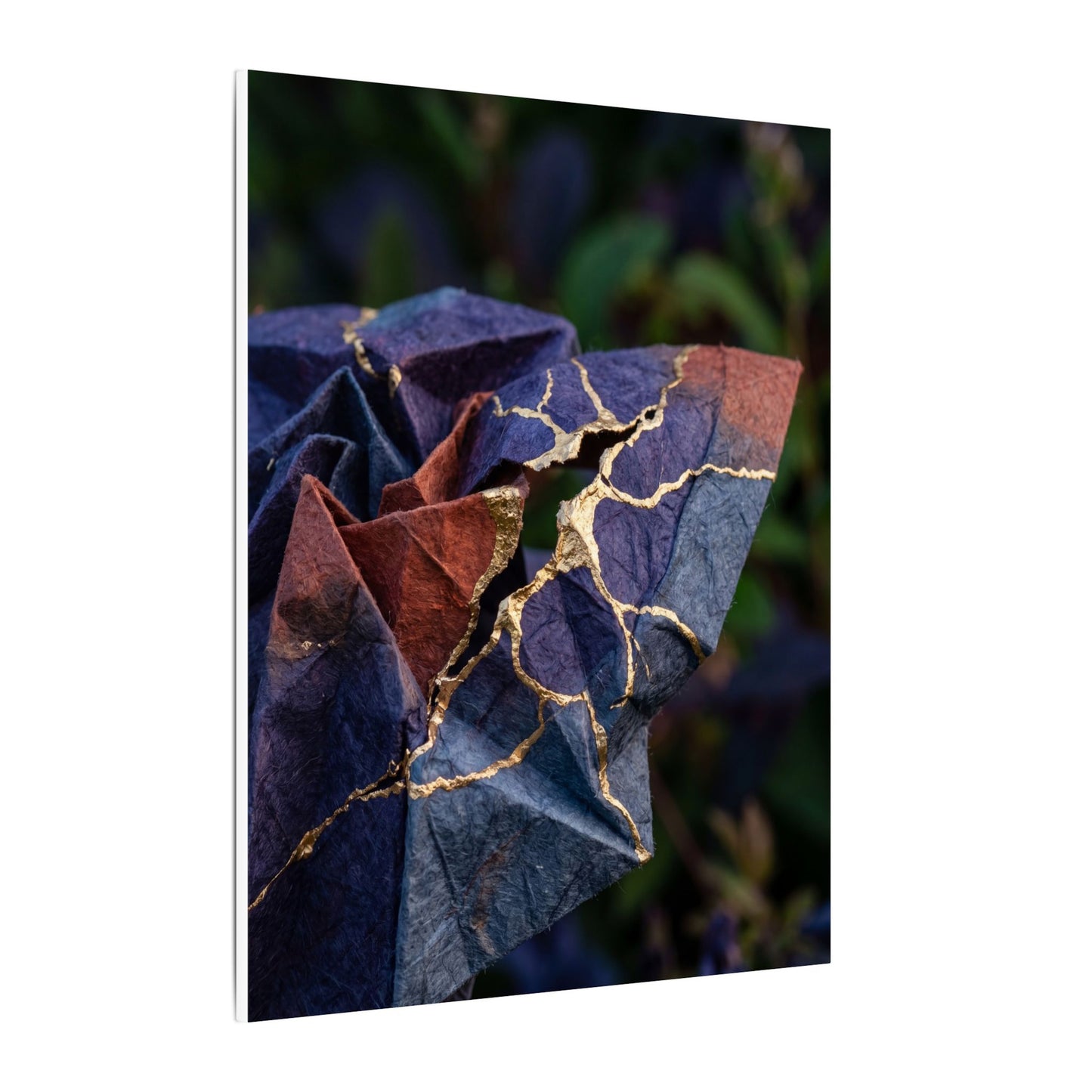 Philosophical Paper Fold Canvas Art - Gold Vein Kintsugi