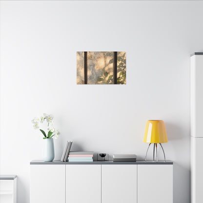 Golden Hour Shoji Screen Canvas Art - Japandi Mono No Aware