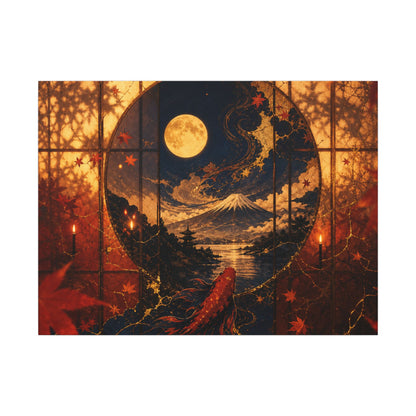 Beautiful Shoji Screen Canvas Art - Gold Vein Kintsugi