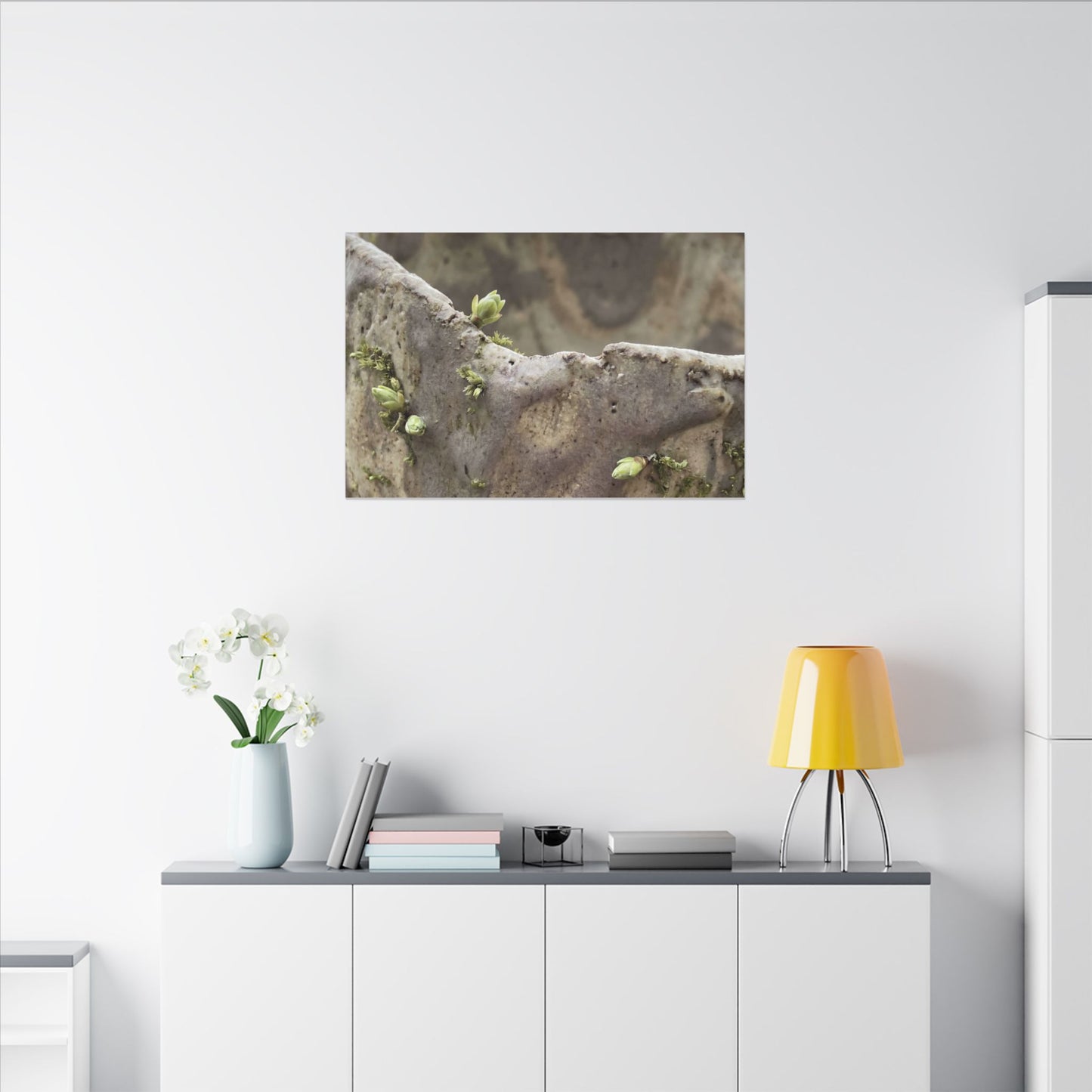 Overcast Ceramic Bowl Canvas Art - Japandi Fukinsei