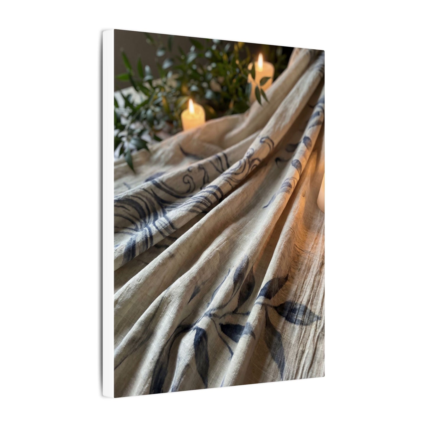 Fukinsei Silk Drape Canvas Art - Japandi Japanese Pattern