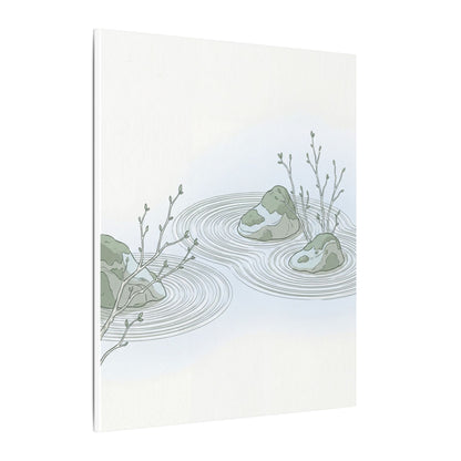 Moonlight Rock Garden Canvas Art - Japandi Ma