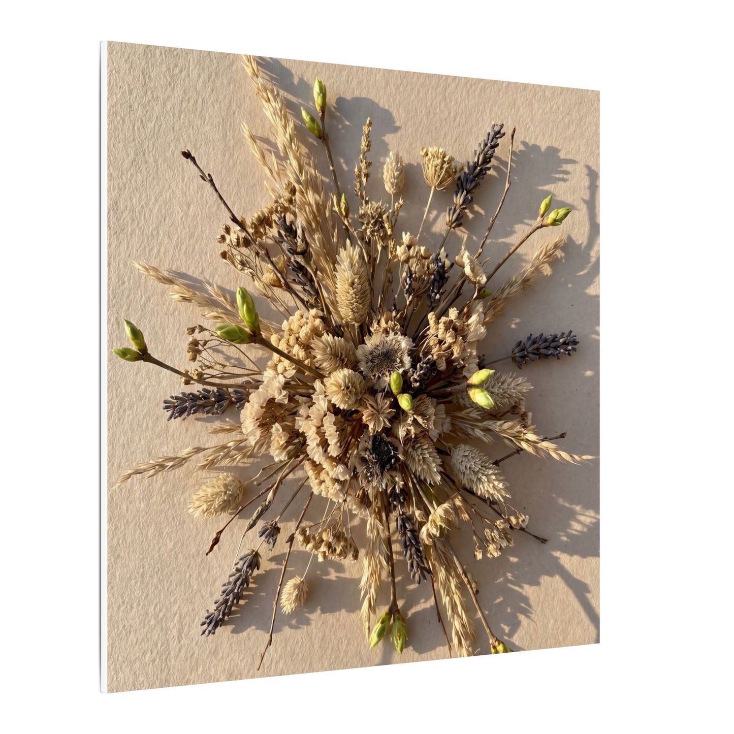 Dried Flowers Spring Canvas Art | Japandi Earthy Design