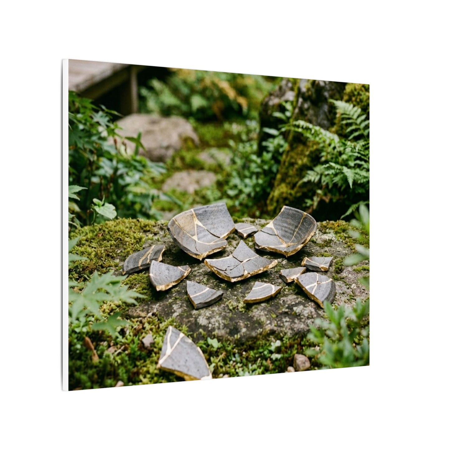 Summer Broken Pottery Gold Repair Canvas Art | Resilient Decor