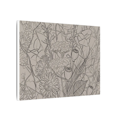 Summer Dried Flowers Minimal Line Canvas Art | Elegant Decor