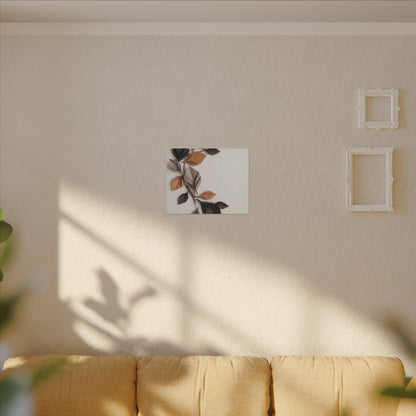 Paper Fold Autumn Canvas Art | Japandi Earthy Design