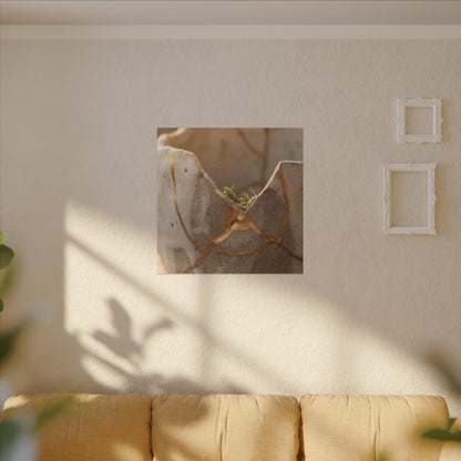 Golden Hour Broken Pottery Canvas Art - Japandi Kanso