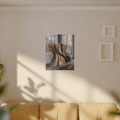 Mono No Aware Paper Fold Canvas Art - Japandi Minimal Line