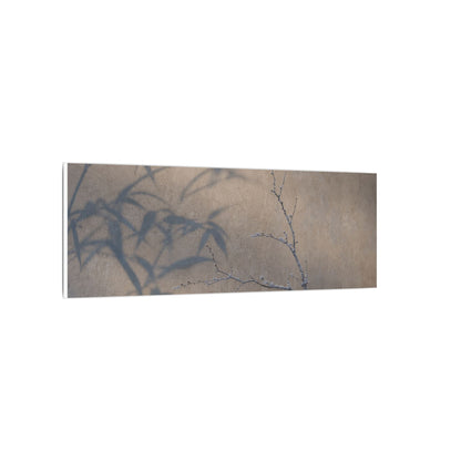 Shadow Play Canvas Art | Winter Japandi Japanese Pattern Art