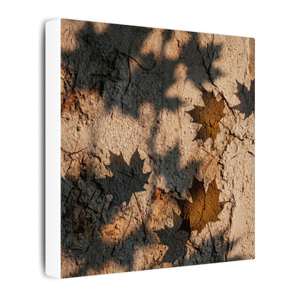 Cozy Shadow Play Canvas Art - Texture Japandi