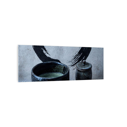 Tea Ceremony Canvas Art | Winter Zen Enso Art