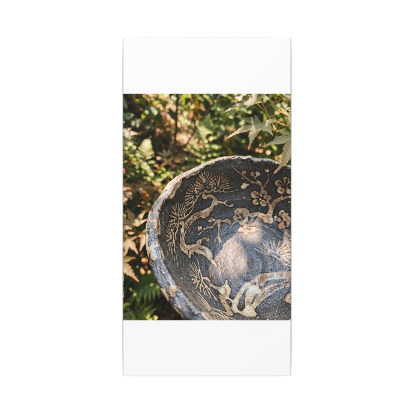 Ceramic Bowl Canvas Art | Summer Japandi Japanese Pattern Art