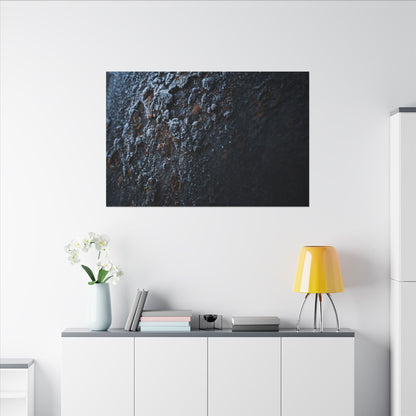 Rust Patina Canvas Art | Winter Dark Japandi Shadow Zen Art