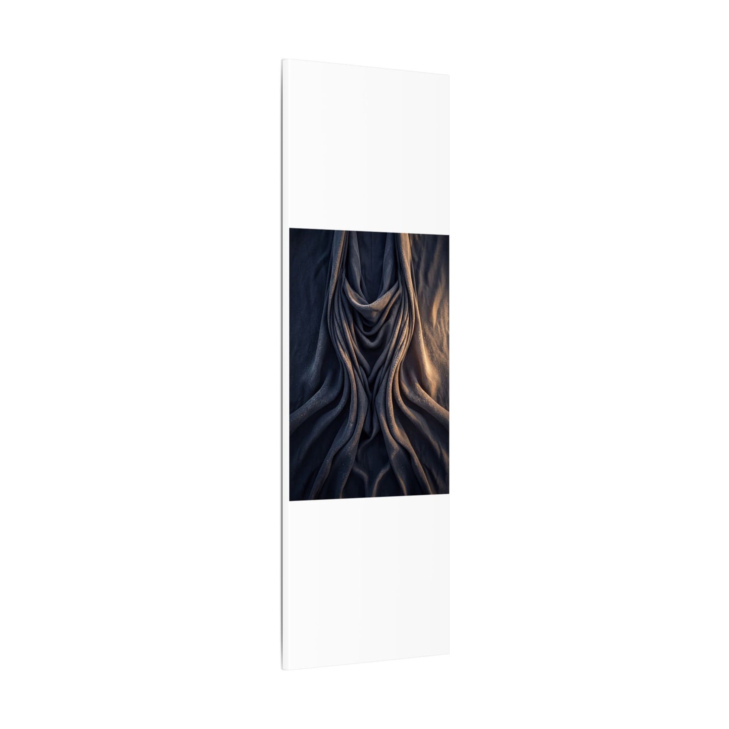 Moody Silk Drape Canvas Art - Shadow Zen Dark Japandi