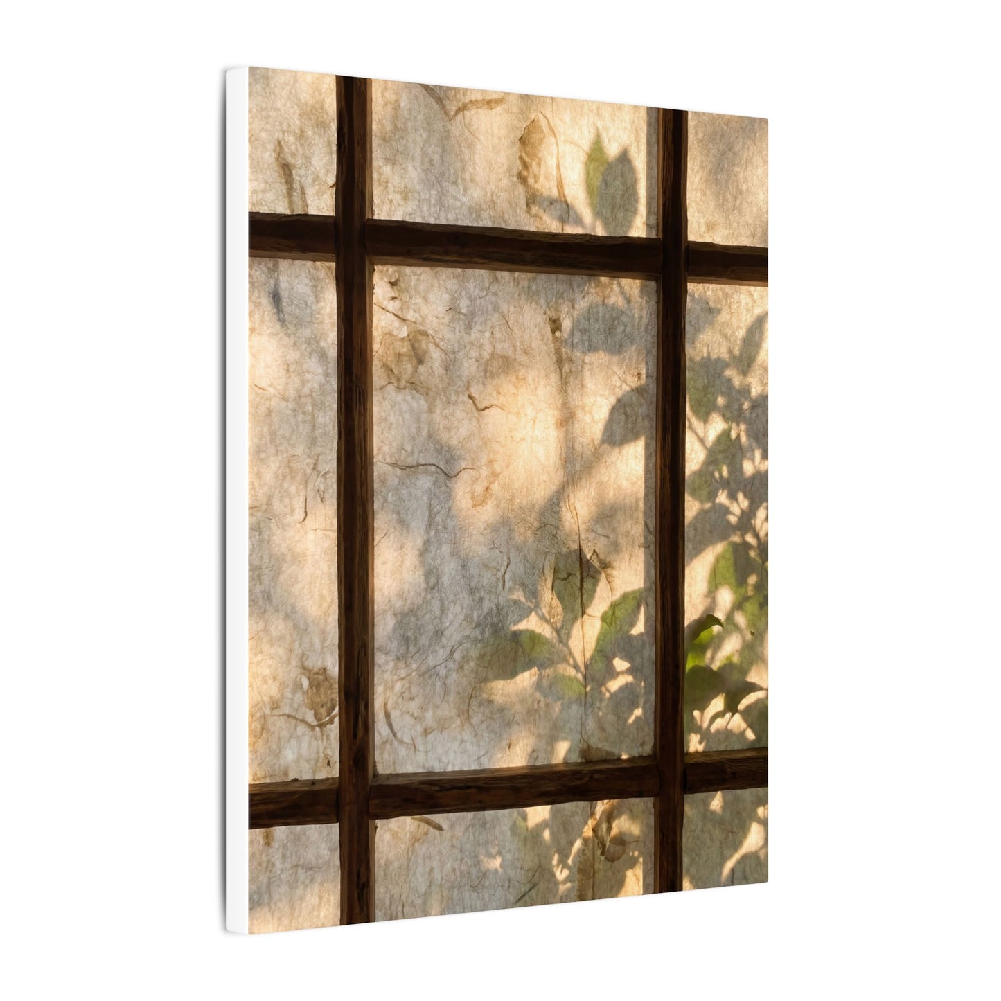 Golden Hour Shoji Screen Canvas Art - Japandi Mono No Aware
