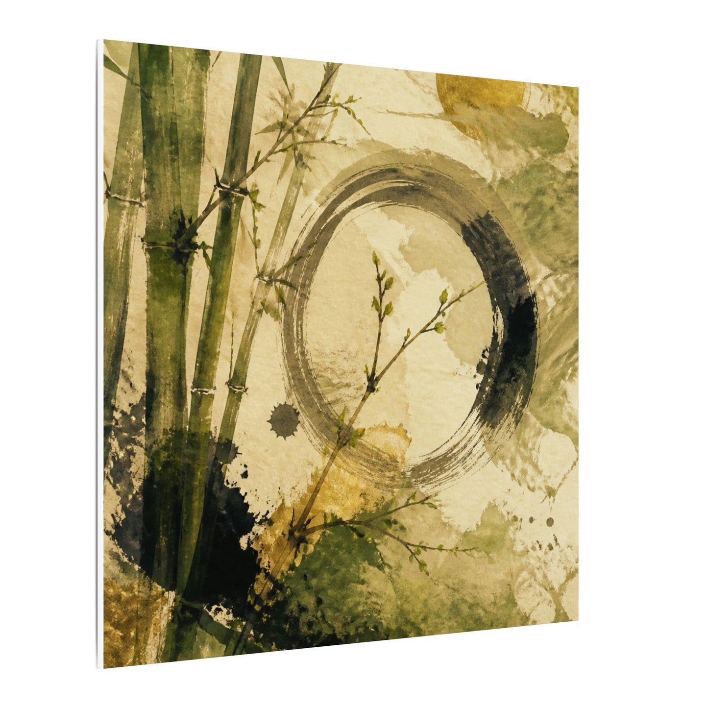 Ink Brushstroke Sumi E Canvas Art | Calm Zen Art