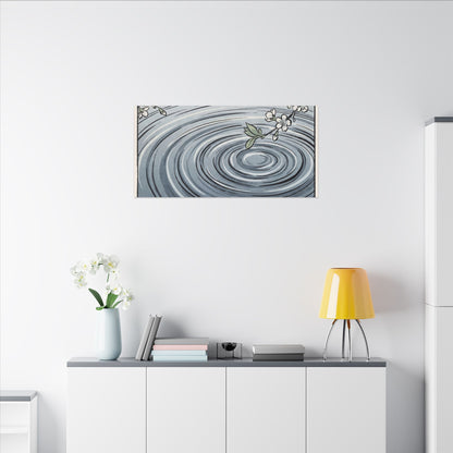 Calm Water Ripple Canvas Art - Ukiyo E Inspired Zen