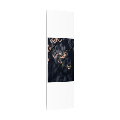 Cherry Blossom Moody Minimal Canvas Art | Bold Dark Japandi Art