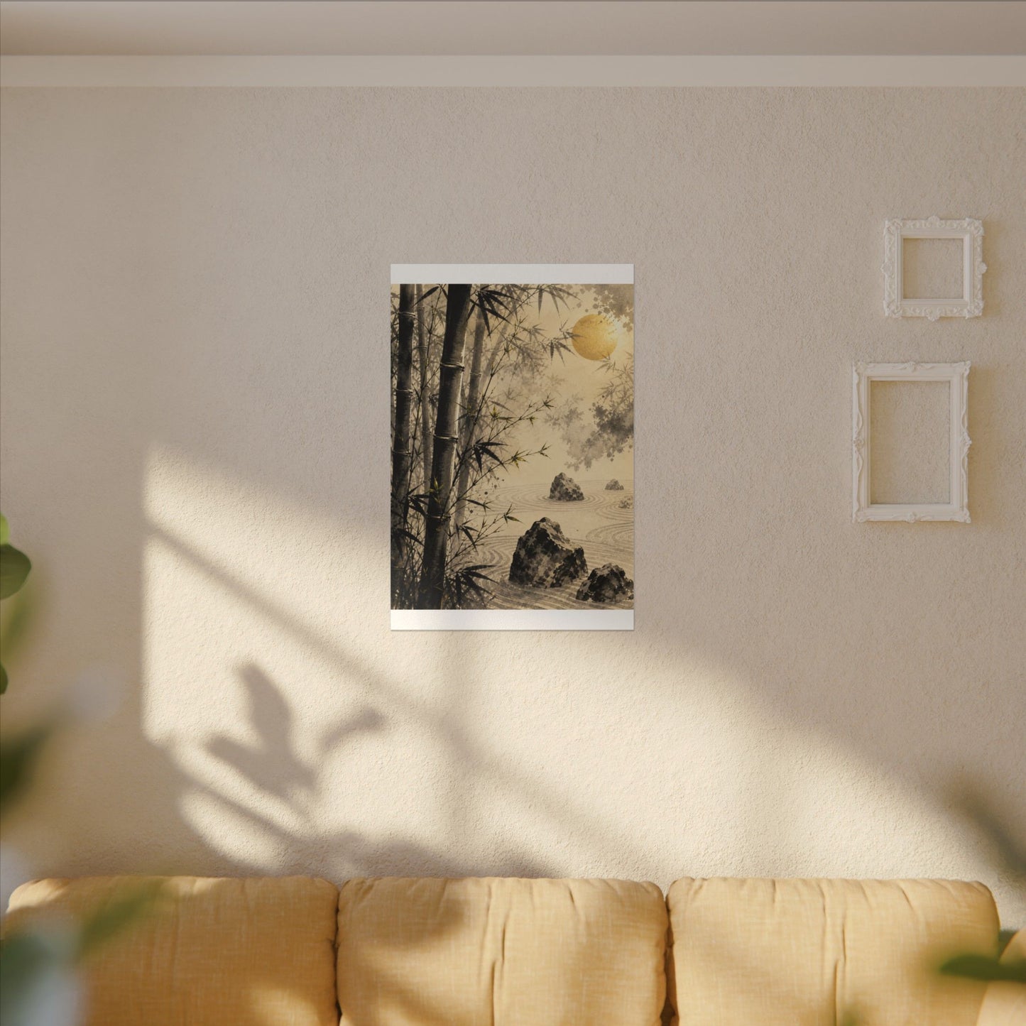 Peaceful Bamboo Grove Canvas Art - Karesansui Zen