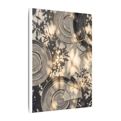 Healing Water Ripple Canvas Art - Gold Vein Kintsugi