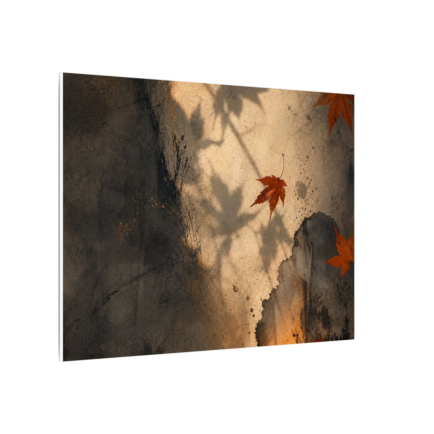 Shadow Play Texture Canvas Art | Neutral Japandi Art
