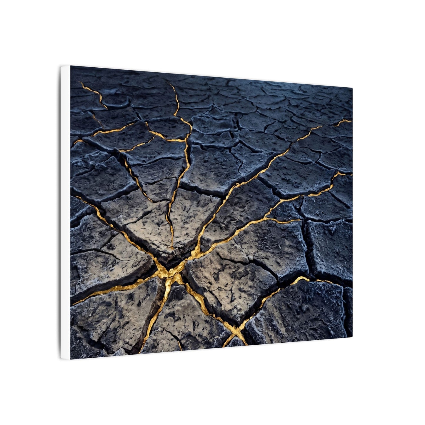 Cracked Earth Broken Beauty Canvas Art | Artful Kintsugi Art