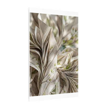 Fukinsei Paper Fold Canvas Art - Japandi Watercolor
