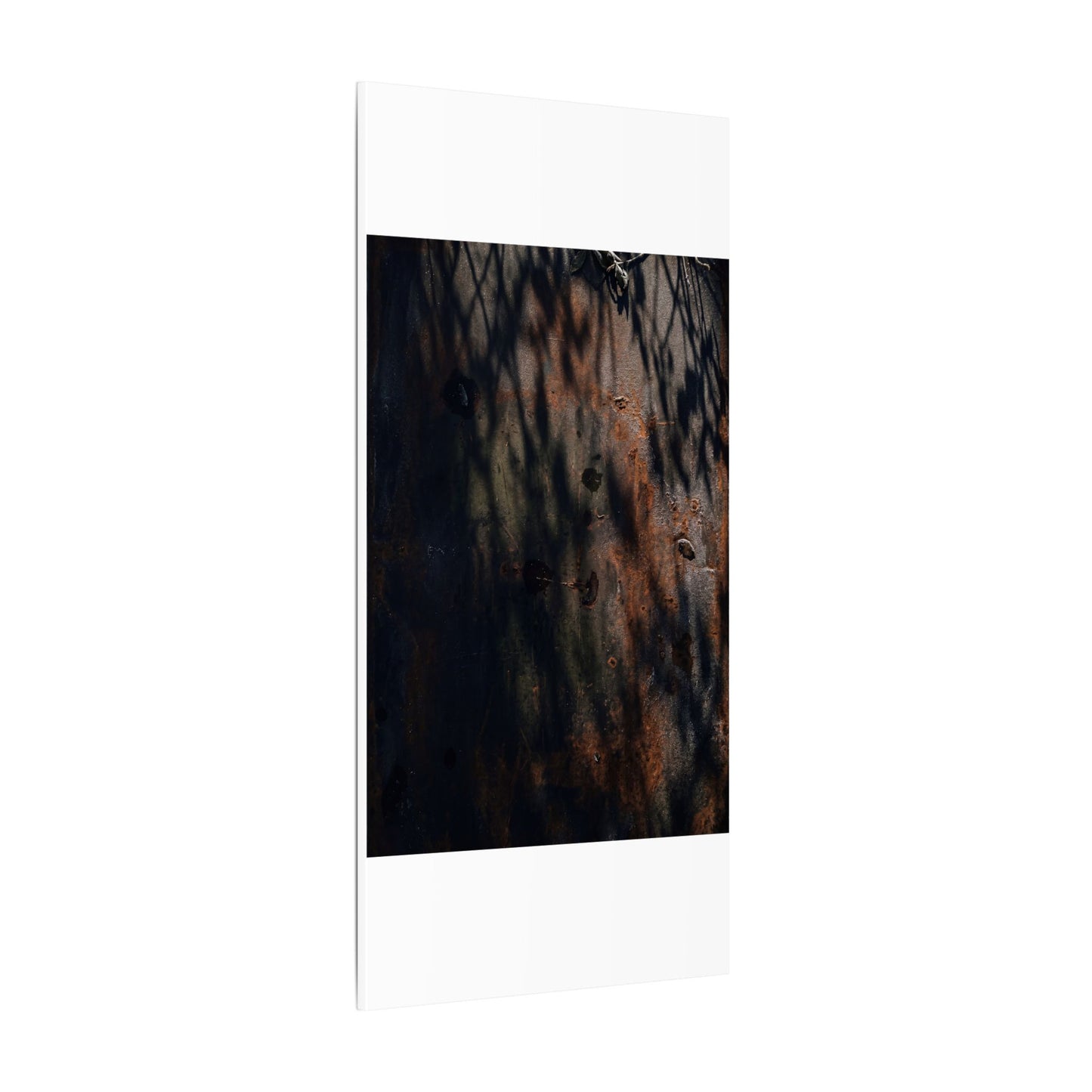 Rust Patina Shadow Zen Canvas Art | Luxurious Dark Japandi Art