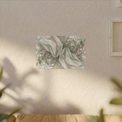Summer Silk Drape Watercolor Canvas Art | Cozy Decor