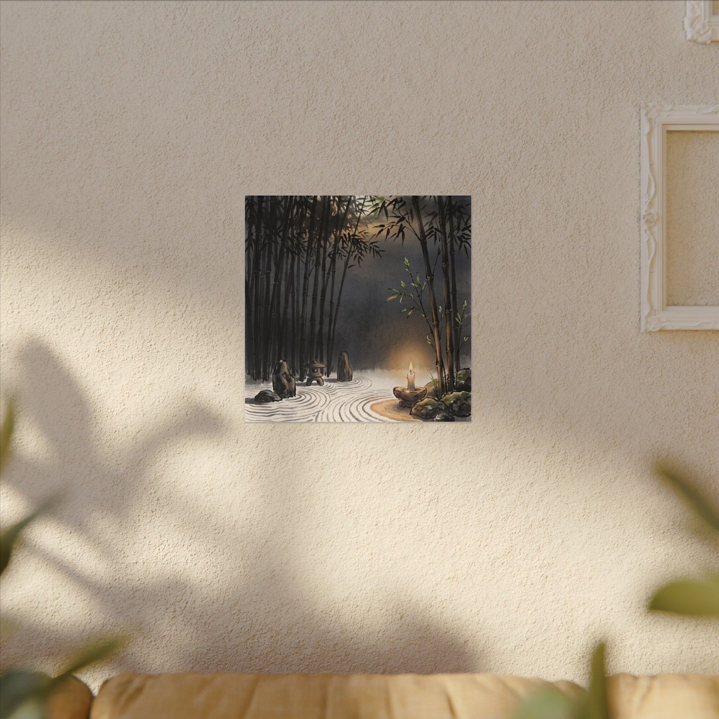 Tranquil Bamboo Grove Canvas Art - Karesansui Zen