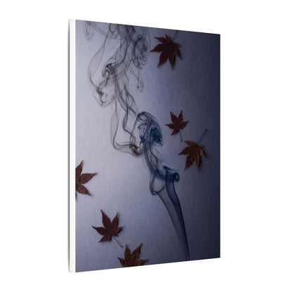Dark Japandi Incense Smoke in Dawn | Moody Minimal Canvas Art