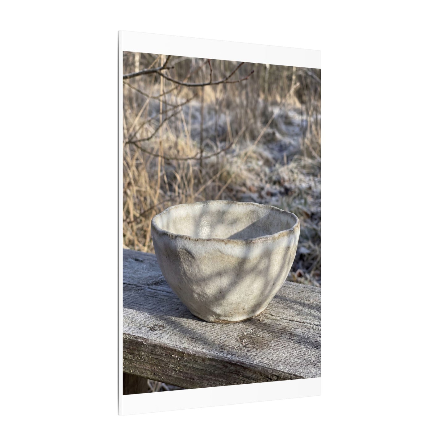 Dappled Ceramic Bowl Canvas Art - Japandi Fukinsei