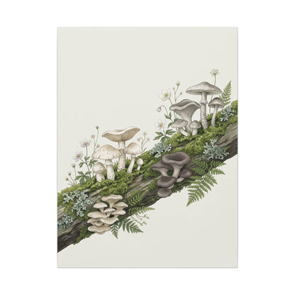 Dried Flowers Spring Canvas Art | Japandi Neutral Design