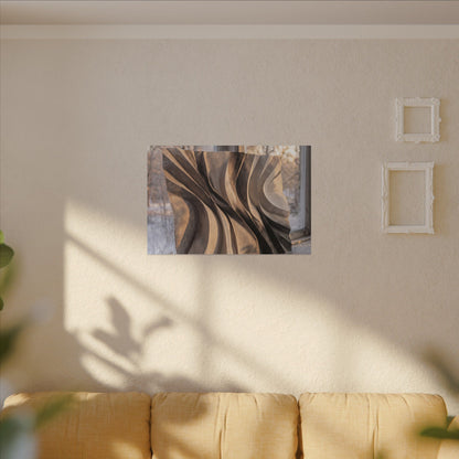 Mono No Aware Paper Fold Canvas Art - Japandi Minimal Line