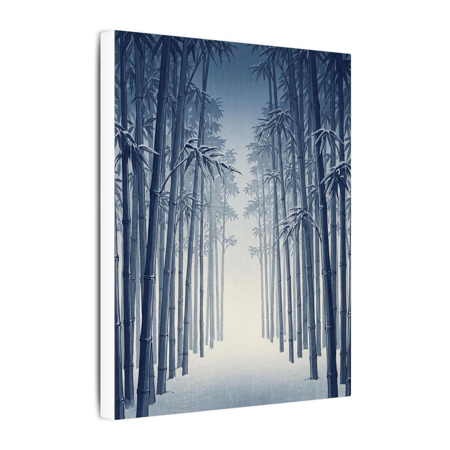 Bamboo Grove Canvas Art | Winter Zen Ukiyo E Inspired Art