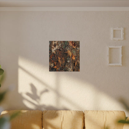 Rust Patina Canvas Art | Autumn Japandi Texture Art